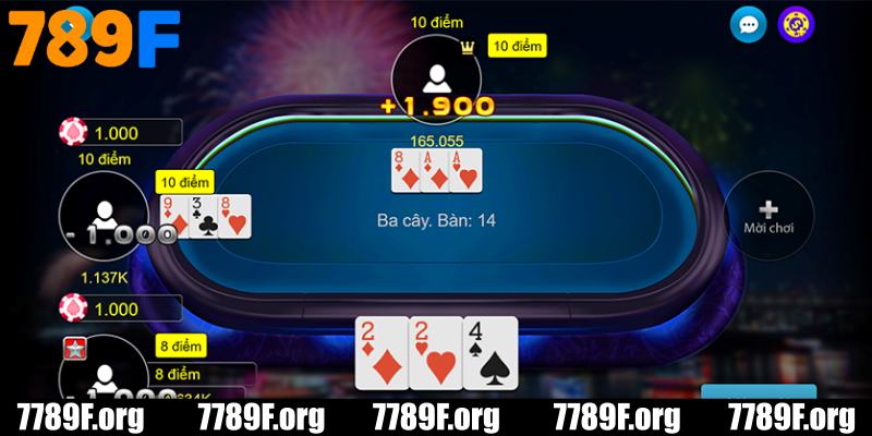 Thông tin về game bài 3 cây online tại 789F